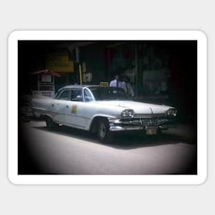 U.S. taxi in Guatemala 1991 Sticker